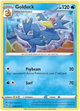 Golduck 025, Evolving Skies | Sword & Shield, , 5.00 kr, Pokesingles. Kjøp pokemon kort til lave priser hos oss.