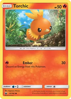 Torchic 25 - Celestial Storm Pokesingles