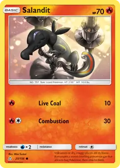 Salandit 25 - Ultra Prism Pokesingles