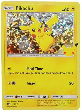 Pikachu Holo 25 - Mcdonald's 25th Anniversary