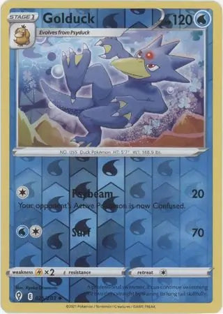 Golduck Reverse Holo 025, Evolving Skies | Sword & Shield, , 5.00 kr, Pokesingles. Kjøp pokemon kort til lave priser hos oss.