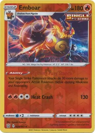 Emboar Reverse Holo 025 - Battle Styles