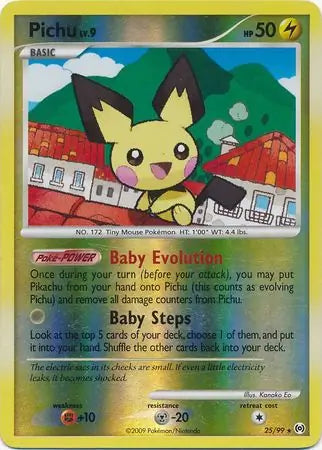 Pichu Reverse Holo 25 - Arceus Pokesingles