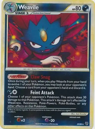 Weavile Reverse Holo 25 - Undaunted Pokesingles