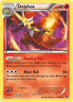 Delphox 26 - XY Base Pokesingles