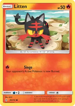 Litten 26 - Unbroken Bonds Pokesingles