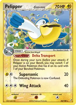 Pelipper 26 - Crystal Guardians Pokesingles