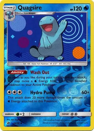 Quagsire Reverse Holo 26 - Dragon Majesty Pokesingles