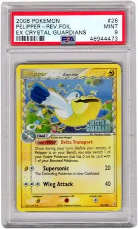Pelipper Reverse Holo 26 - Crystal Guardians Pokesingles