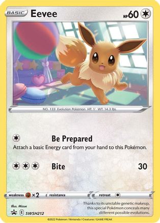 Eevee - SWSH212, Sword & Shield Promos | Sword & Shield, promo, 6.12 kr, Pokesingles. Kjøp pokemon kort til lave priser hos oss.