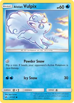 Alolan Vulpix 27 - Burning Shadows Pokesingles
