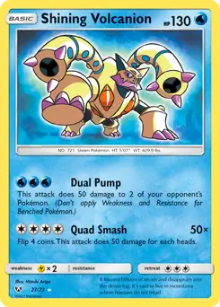 Shining Volcanion 27 - Shining Legends Pokesingles