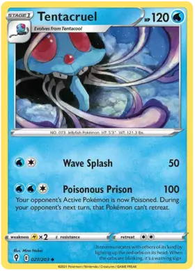 Tentacruel 027, Evolving Skies | Sword & Shield, , 5.00 kr, Pokesingles. Kjøp pokemon kort til lave priser hos oss.