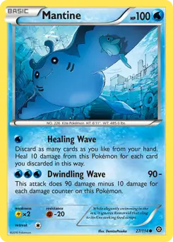 Mantine 27 - Steam Siege, Steam Siege | XY, bulk, 2.00 kr, Pokesingles. Kjøp pokemon kort til lave priser hos oss.