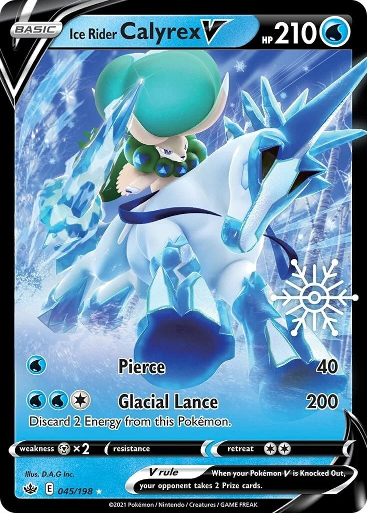 Ice Rider Calyrex V - 045/198 (Holiday Calendar)