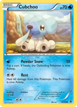 Cubchoo 28 - Emerging Powers Pokesingles
