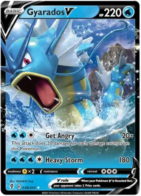 Gyarados V 028, Evolving Skies | Sword & Shield, v, 5.00 kr, Pokesingles. Kjøp pokemon kort til lave priser hos oss.