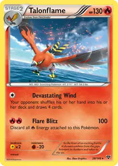 Talonflame 28 - XY Base Pokesingles