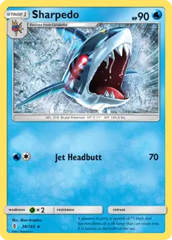 Sharpedo 28 - Guardians Rising Pokesingles