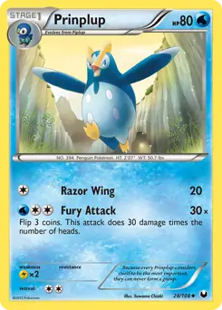 Prinplup 28 - Dark Explorers Pokesingles
