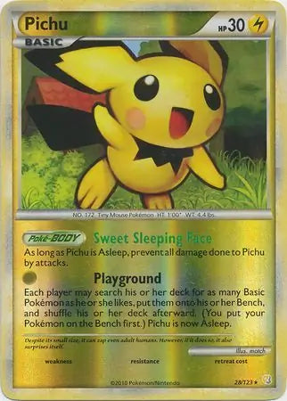 Pichu Reverse Holo 28 - HeartGold SoulSilver Pokesingles
