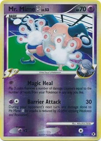 Mr. Mime E4 Reverse Holo 28 - Rising Rivals Pokesingles