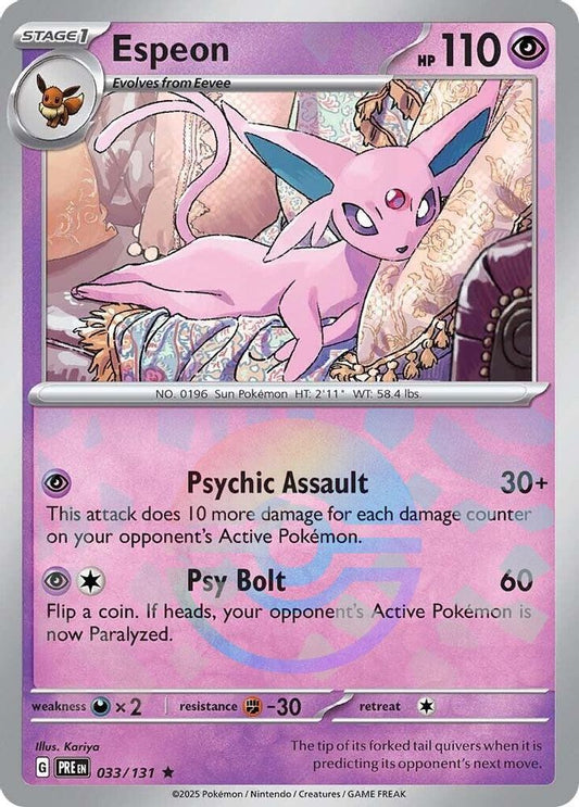 Espeon (Poke Ball Pattern) 33 - Prismatic Evolutions