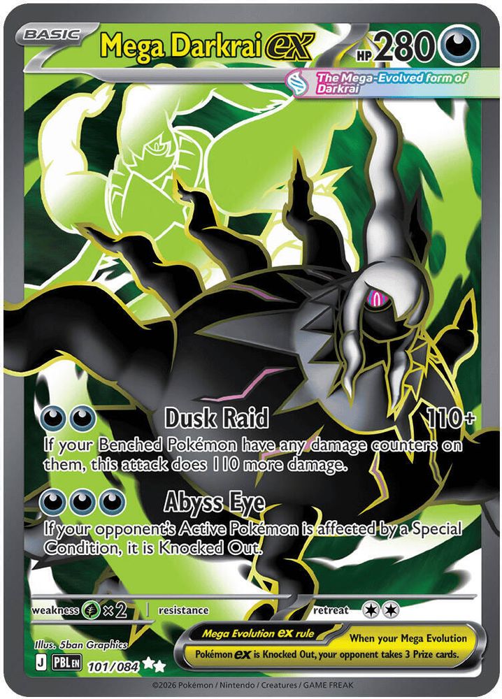 Mega Darkrai ex 101 - Pitch Black