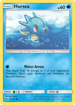 Horsea 29 - Burning Shadows Pokesingles