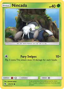Nincada 29 - Lost Thunder Pokesingles