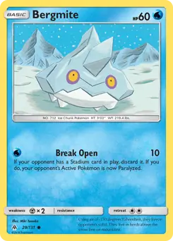 Bergmite 29 - Forbidden Light Pokesingles