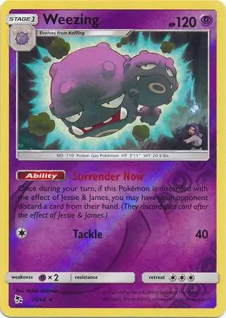 Weezing Reverse Holo 29, Hidden Fates | Sun & Moon, nonholo, 3.00 kr, Pokesingles. Kjøp pokemon kort til lave priser hos oss.