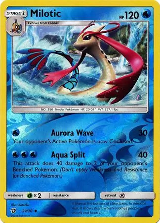 Milotic Reverse Holo 29 - Dragon Majesty Pokesingles
