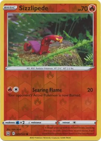 Sizzlipede Reverse Holo 029 - Battle Styles Pokesingles