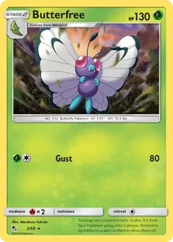 Butterfree 3, Hidden Fates | Sun & Moon, reverse, 5.00 kr, Pokesingles. Kjøp pokemon kort til lave priser hos oss.