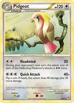 Pidgeot 30 - Call of Legends Pokesingles