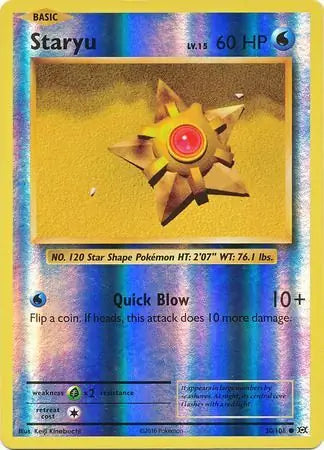Staryu Reverse Holo 30 - Evolutions Pokesingles