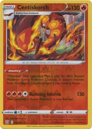 Centiskorch Reverse Holo 030 - Battle Styles