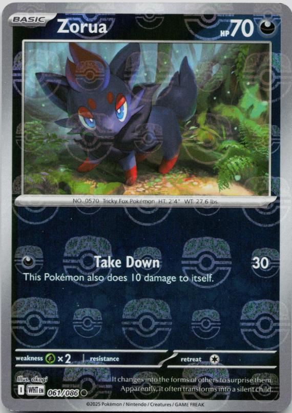 Zorua (Master Ball Pattern) 61- White Flare