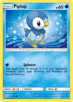 Piplup 31 - Ultra Prism Pokesingles