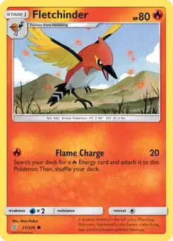 Fletchinder 31/236- Unified Minds Pokesingles