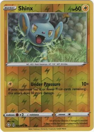 Shinx Reverse Holo 031 - Shining Fates, Shining Fates | Sword & Shield, , 5.00 kr, Pokesingles. Kjøp pokemon kort til lave priser hos oss.