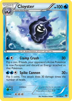 Cloyster 32 - XY Base Pokesingles