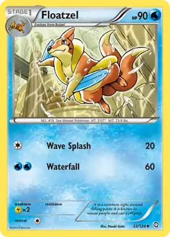 Floatzel 33 - Dragons Exalted Pokesingles