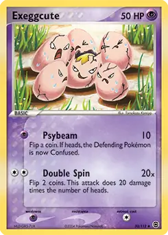 Exeggcute 33 - Fire Red Leaf Green Pokesingles