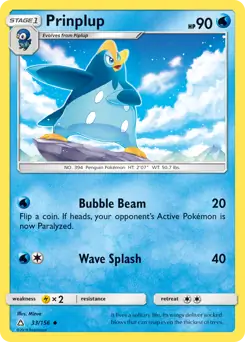 Prinplup 33 - Ultra Prism Pokesingles
