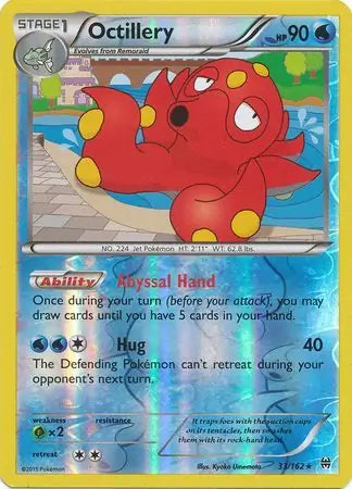 Octillery Reverse Holo 33 - Breakthrough Pokesingles