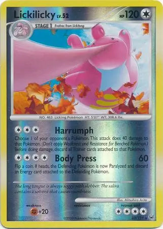 Lickilicky Reverse Holo 33 - Platinum Pokesingles