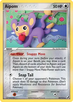 Aipom 34 - Unseen Forces Pokesingles