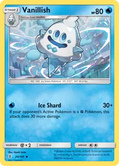 Vanillish 34 - Guardians Rising Pokesingles